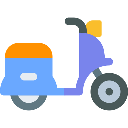 scooter Basic Rounded Flat icono