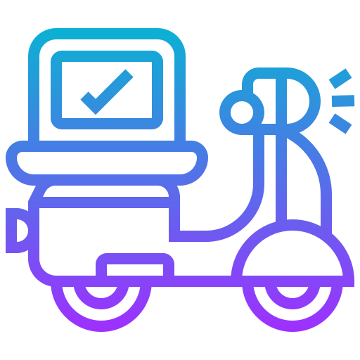 corriere di consegna Meticulous Gradient icona