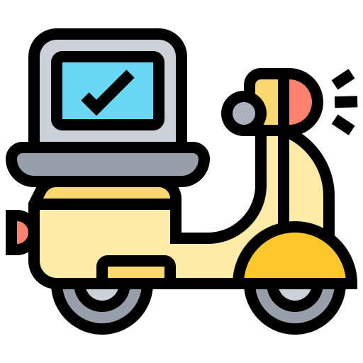 Delivery courier Meticulous Lineal Color icon