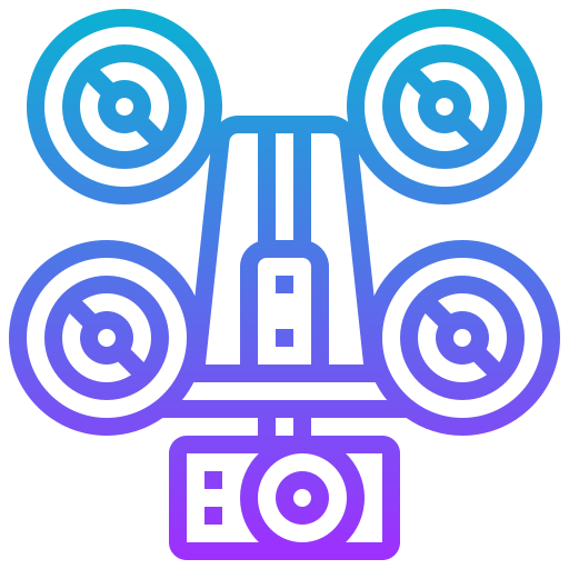 Camera drone Meticulous Gradient icon