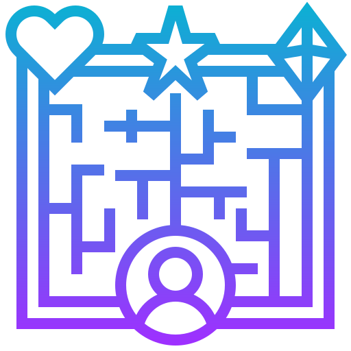 Maze Meticulous Gradient icon