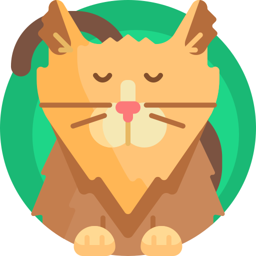 Norwegian forest cat Detailed Flat Circular Flat icon