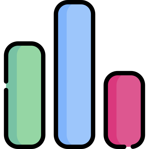 Statistics Special Lineal color icon