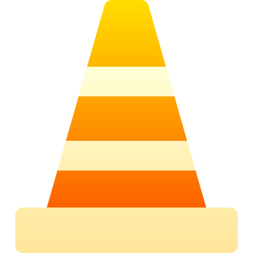 Дорожный конус Basic Gradient Gradient иконка