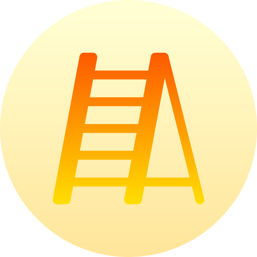 escalera Basic Gradient Circular icono