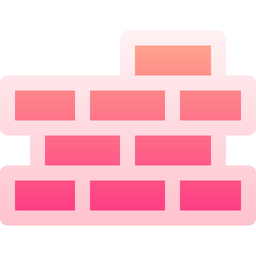 Brick wall Basic Gradient Gradient icon