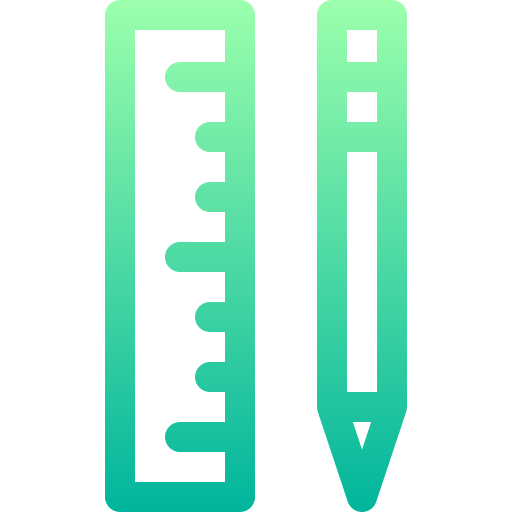 zeichenwerkzeuge Basic Gradient Lineal color icon