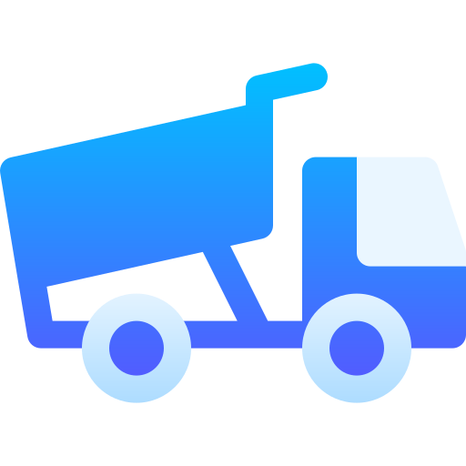 camión de la basura Basic Gradient Gradient icono