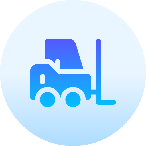 Forklift Basic Gradient Circular icon