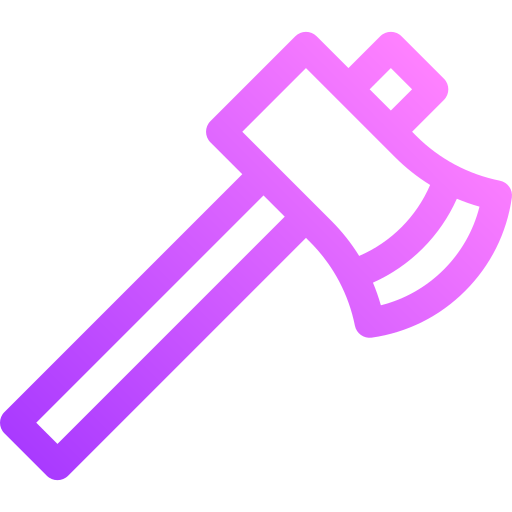 Axe Basic Gradient Lineal color icon