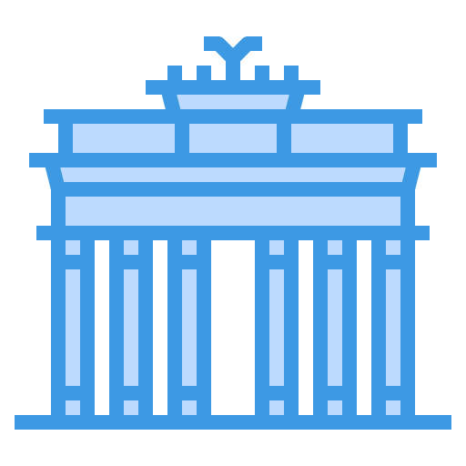 Brandenburg gate itim2101 Blue icon