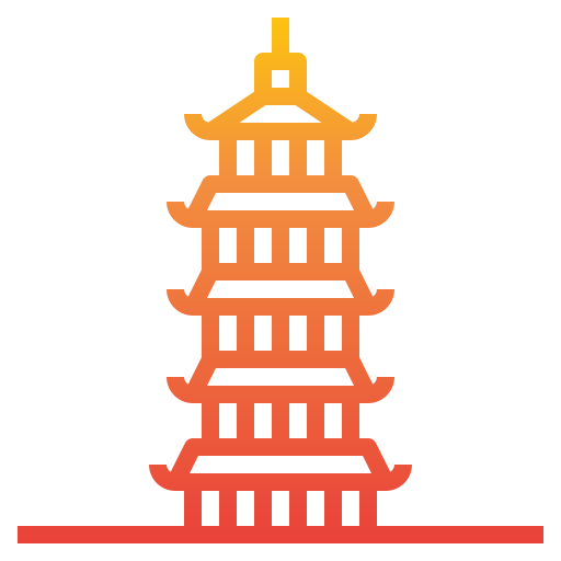 pagoda itim2101 Gradient icona