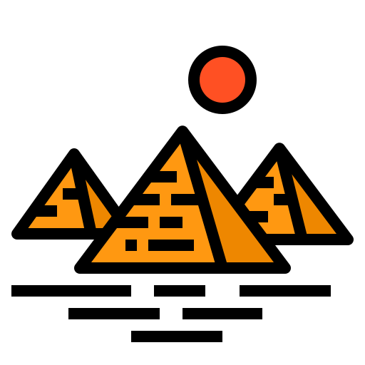 pyramide itim2101 Lineal Color Icône