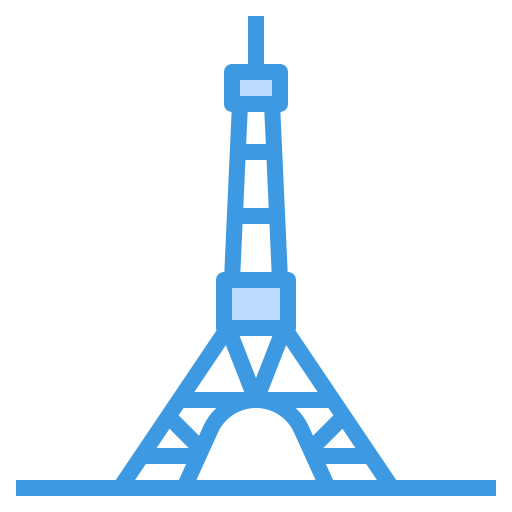 torre de tóquio itim2101 Blue Ícone