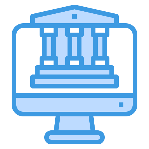 Online banking itim2101 Blue icon