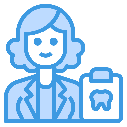 치과 의사 itim2101 Blue icon