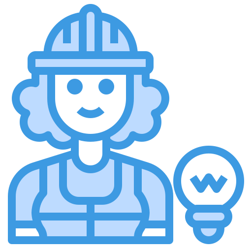 elektriker itim2101 Blue icon