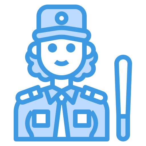 guardia de seguridad itim2101 Blue icono