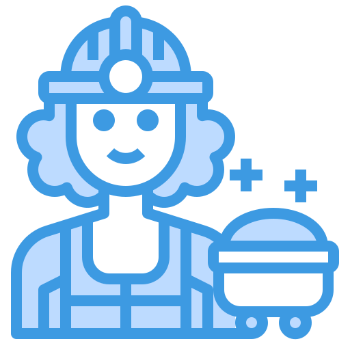 werknemer itim2101 Blue icoon