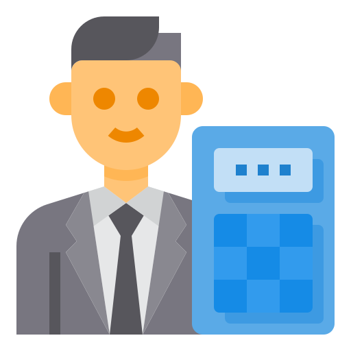 Accountant itim2101 Flat icon
