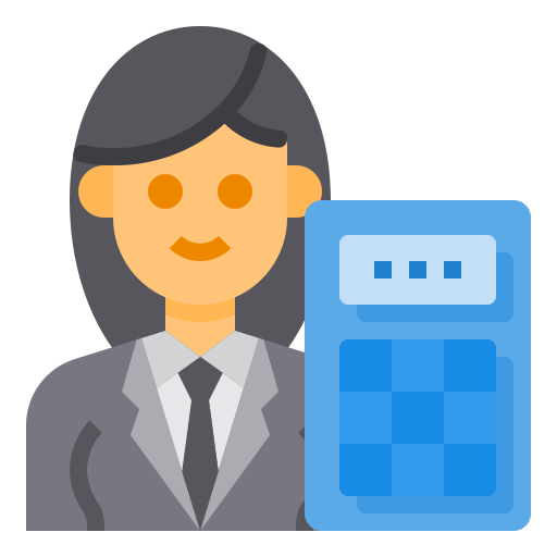 Accountant itim2101 Flat icon