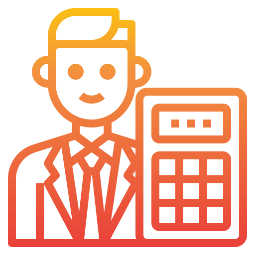 Accountant itim2101 Gradient icon