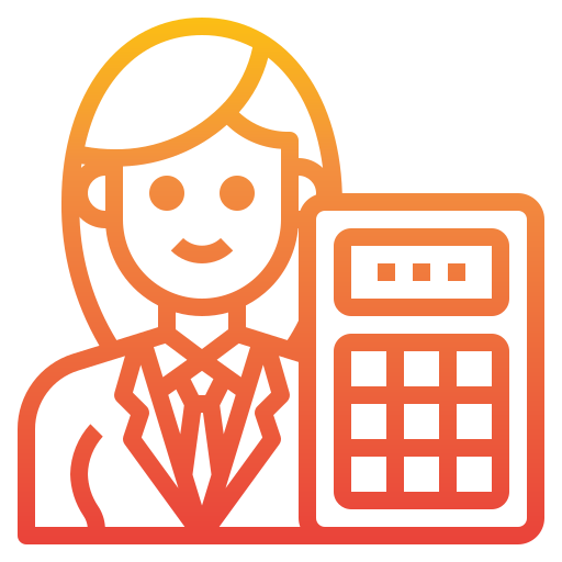 Accountant itim2101 Gradient icon