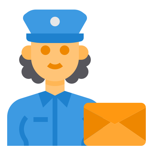 Postwoman itim2101 Flat icon