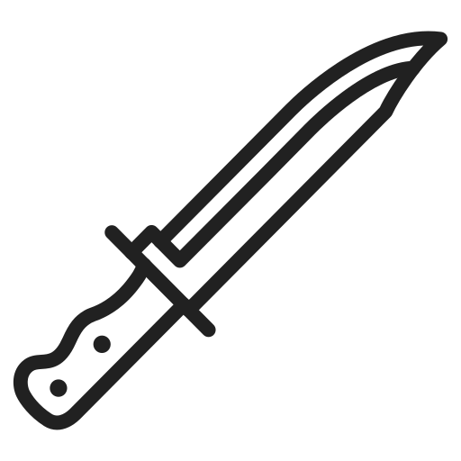 coltello Generic Detailed Outline icona