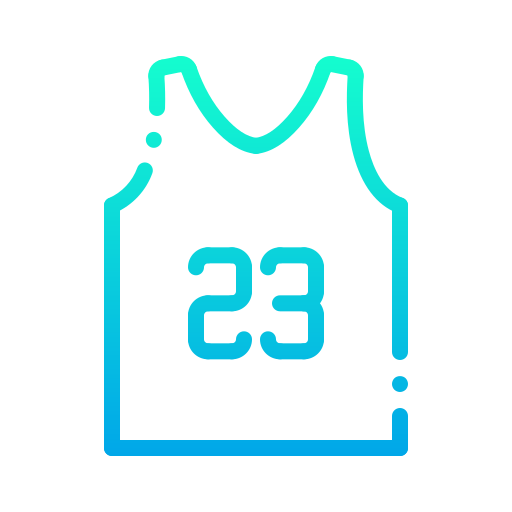 camiseta de baloncesto Generic Gradient icono