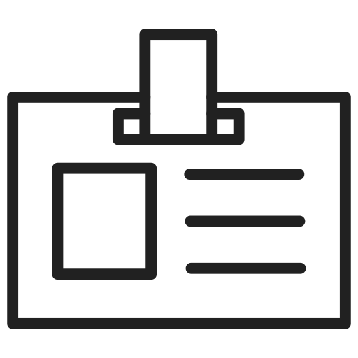 Id card Generic Detailed Outline icon
