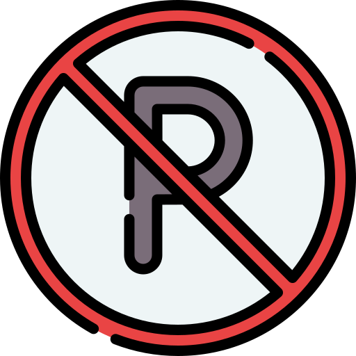 parken verboten Special Lineal color icon