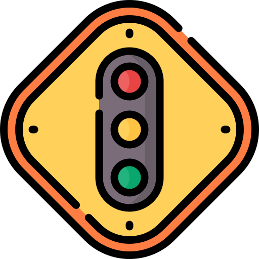 semáforos Special Lineal color icono