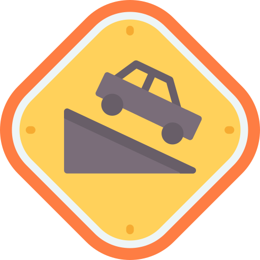 Steep descent Special Flat icon