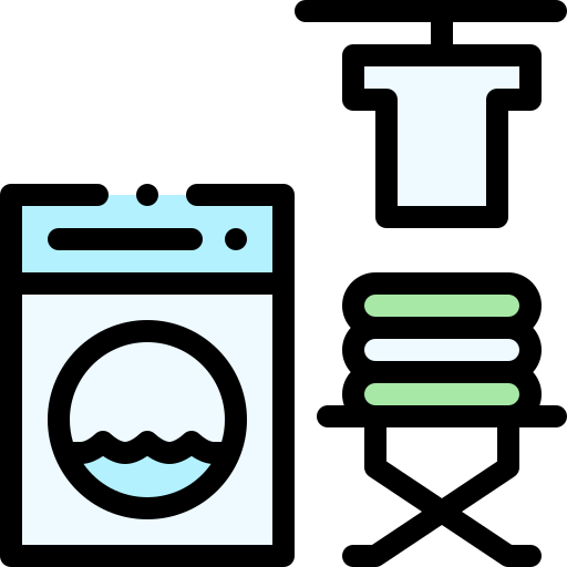 Laundry Detailed Rounded Lineal color icon