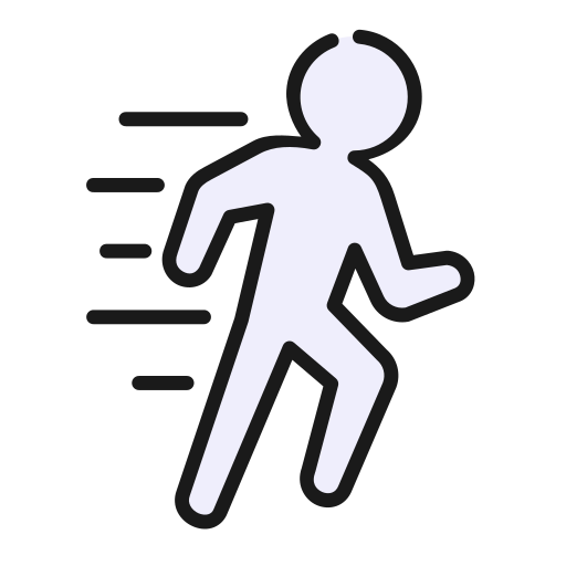 le jogging Generic Outline Color Icône