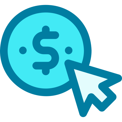 Pay per click Generic Blue icon