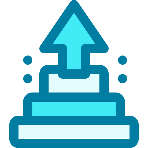 gráfico piramidal Generic Blue icono