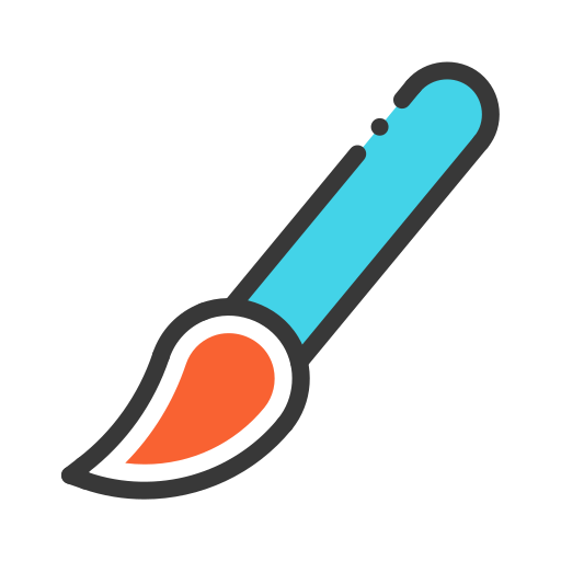 Paintbrush Generic Fill & Lineal icon