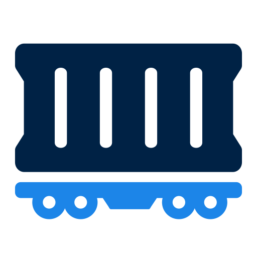 Train cargo Generic Blue icon