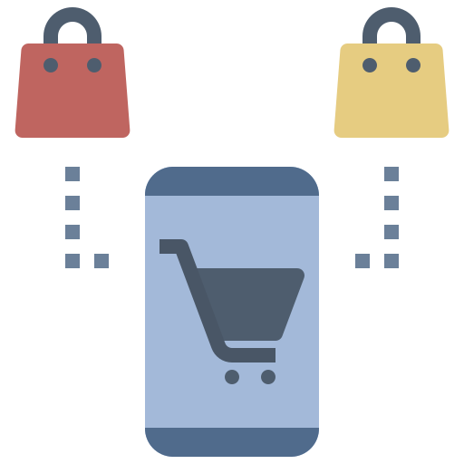 Online shopping Noomtah Flat icon