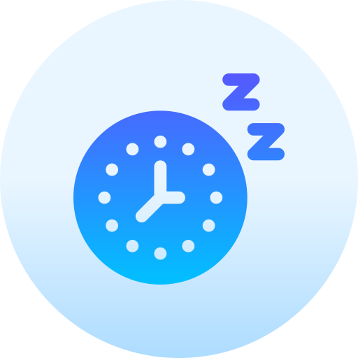 hora de dormir Basic Gradient Circular Ícone