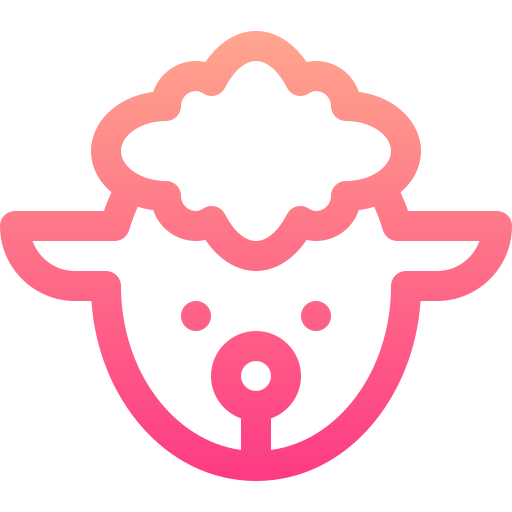 Sheep Basic Gradient Lineal color icon