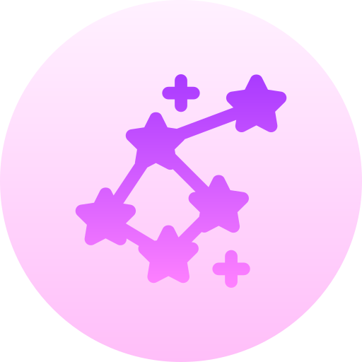 sterrenbeeld Basic Gradient Circular icoon