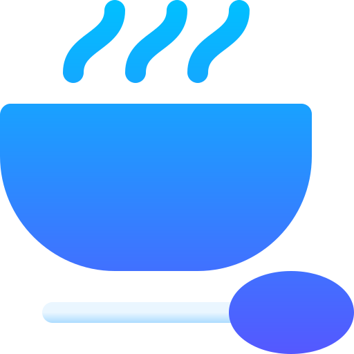 Hot soup Basic Gradient Gradient icon