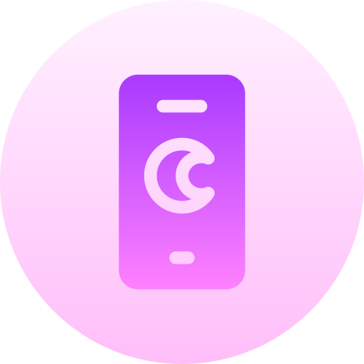 nachtstand Basic Gradient Circular icoon