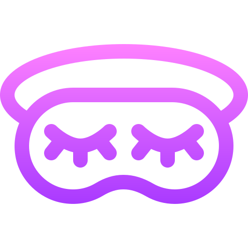 Sleeping mask Basic Gradient Lineal color icon