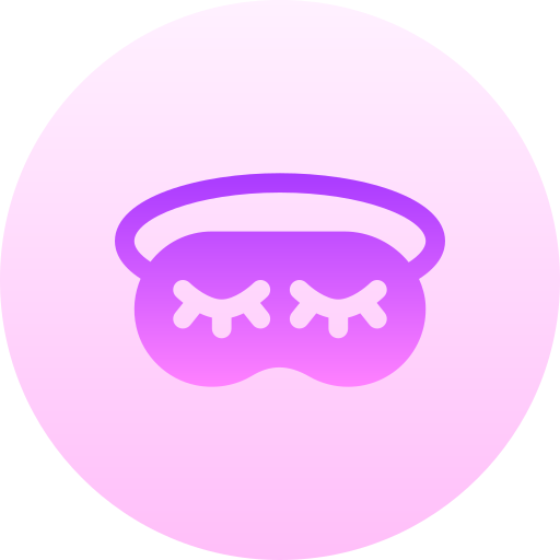 수면 마스크 Basic Gradient Circular icon