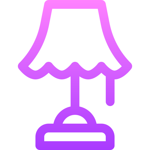 Desk lamp Basic Gradient Lineal color icon