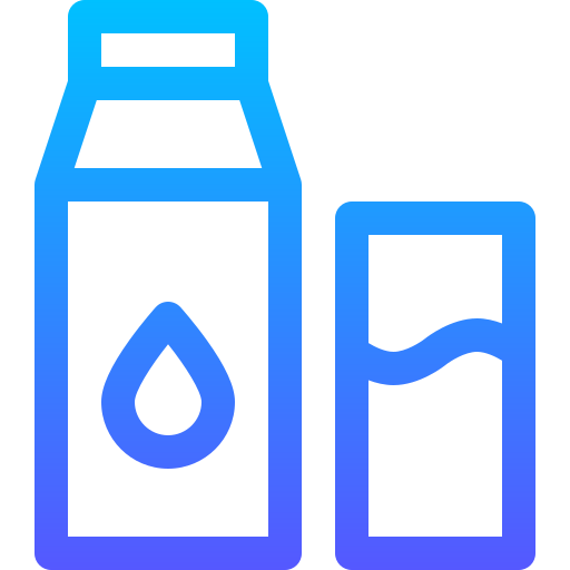 우유 Basic Gradient Lineal color icon